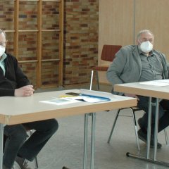 Schriftführerin Manuela Weidner-Lachmann, Vorsitzender Norbert Schäfer und Erster Stadtrat Willy Kreuzer