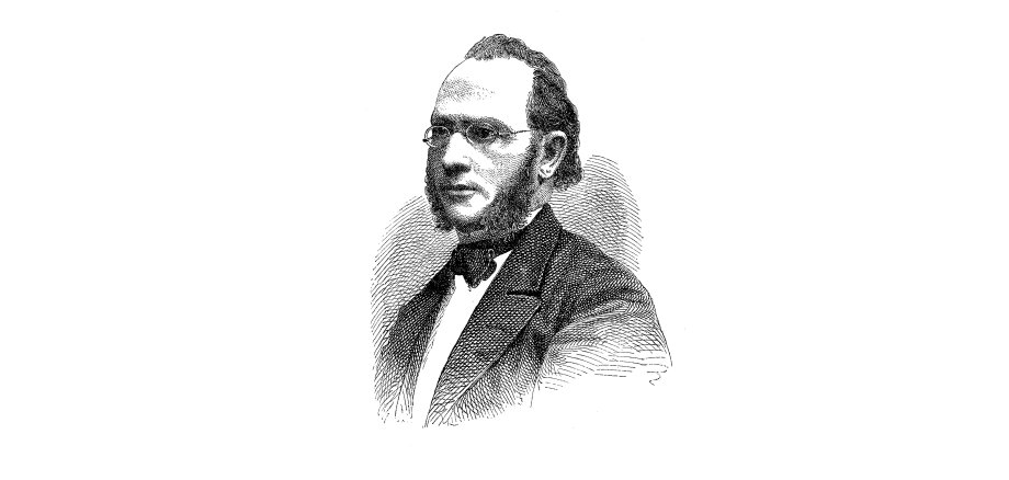 Engraving portrait of Georg Christian Dieffenbach (1822 - Schlit